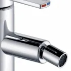 Miscelatore Moderno per Bidet con Scarico a Saltarello in Metallo Cromo - Zanio Viadurini