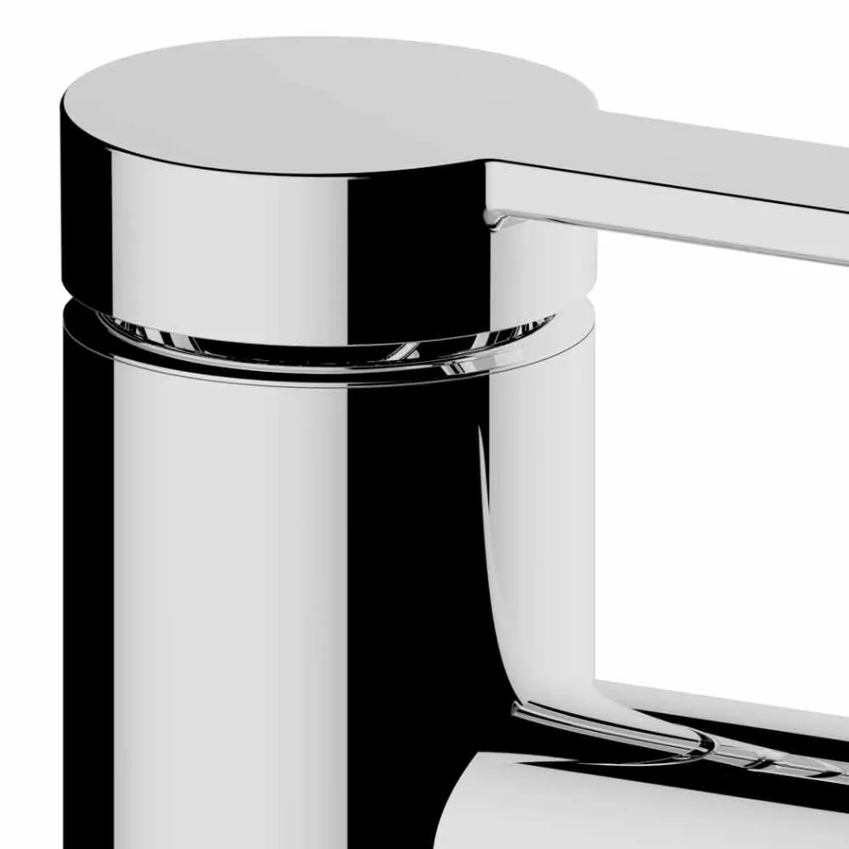 Miscelatore Moderno per Lavabo Bagno in Metallo Finitura Cromato - Zanio Viadurini