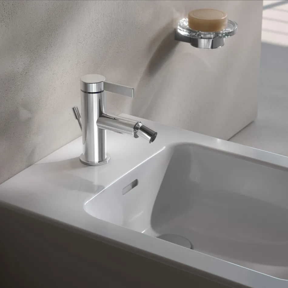 Miscelatore Monocomando Bidet Design Classico Ottone Cromato - Artemisia Viadurini