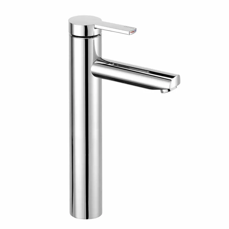 Miscelatore Monocomando Design Moderno per Lavabo da Bagno in Metallo - Zanio Viadurini