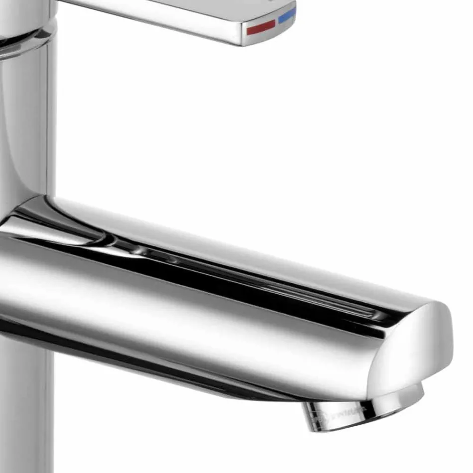 Miscelatore Monocomando Design Moderno per Lavabo da Bagno in Metallo - Zanio Viadurini