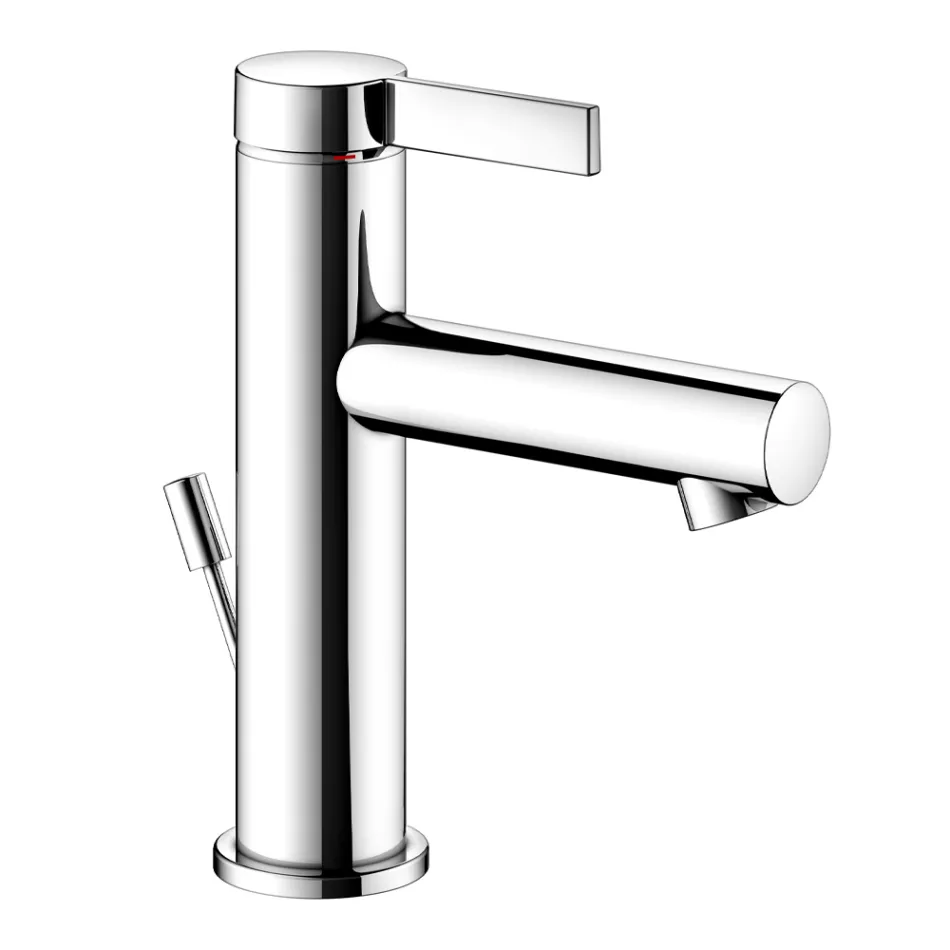 Miscelatore Monocomando Lavabo Design Classico Ottone Cromato - Artemisia Viadurini