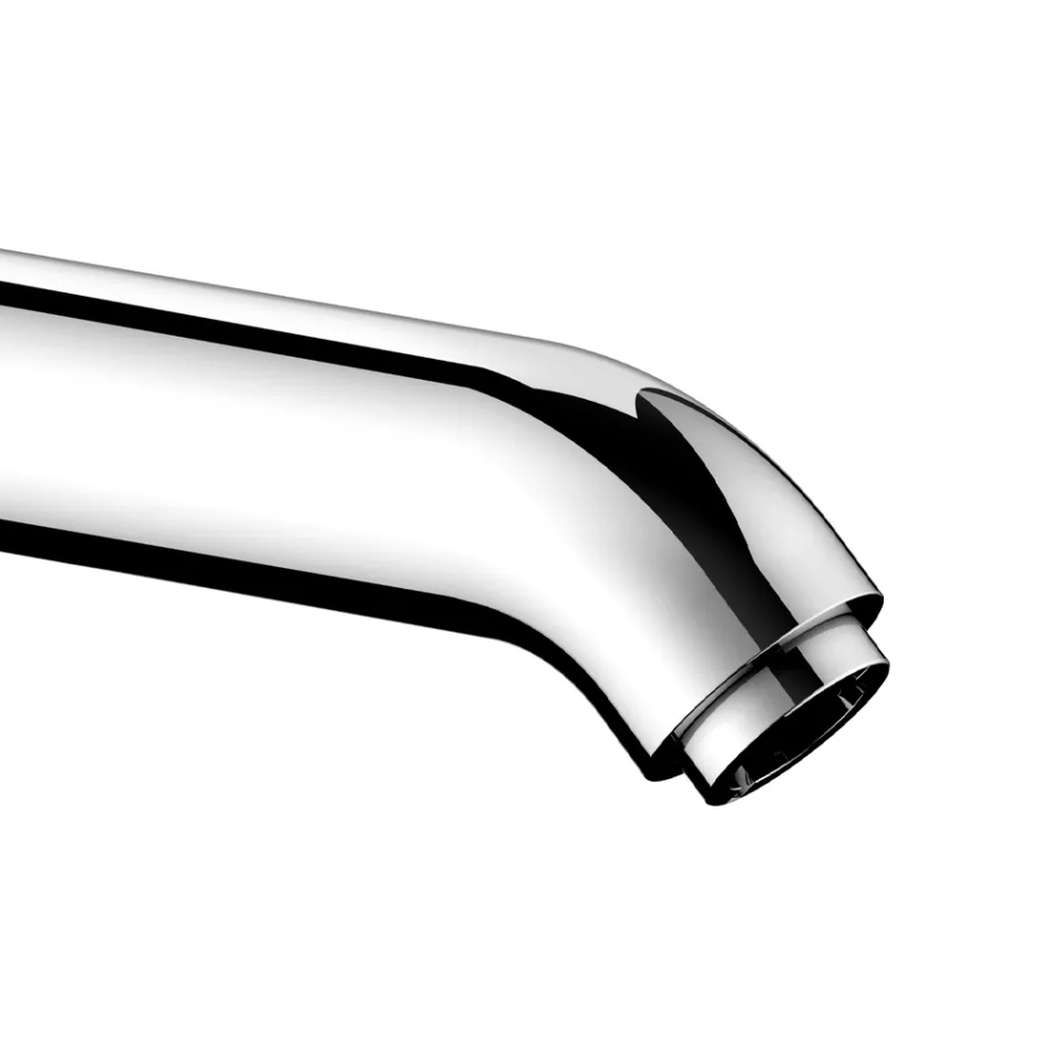 Miscelatore Monocomando Lavabo Senza Scarico Design Rotondo Alto - Antilio Viadurini