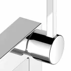 Miscelatore Monocomando Moderno per Bidet di Design in Metallo Cromato - Girino Viadurini