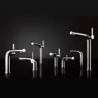 Miscelatore Monocomando Moderno per Lavabo Senza Scarico in Metallo - Pinto Viadurini