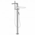 Miscelatore per Bordo Vasca a Colonna in Ottone di Design Made Italy - Benello