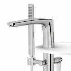 Miscelatore per Bordo Vasca a Pavimento Moderno Made in Italy - Palimio Viadurini