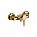 Miscelatore per Doccia Esterno di Design in Ottone Made in Italy - Neno