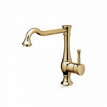 Miscelatore per Lavabo con Canna Alta Girevole Made in Italy - Neno Viadurini