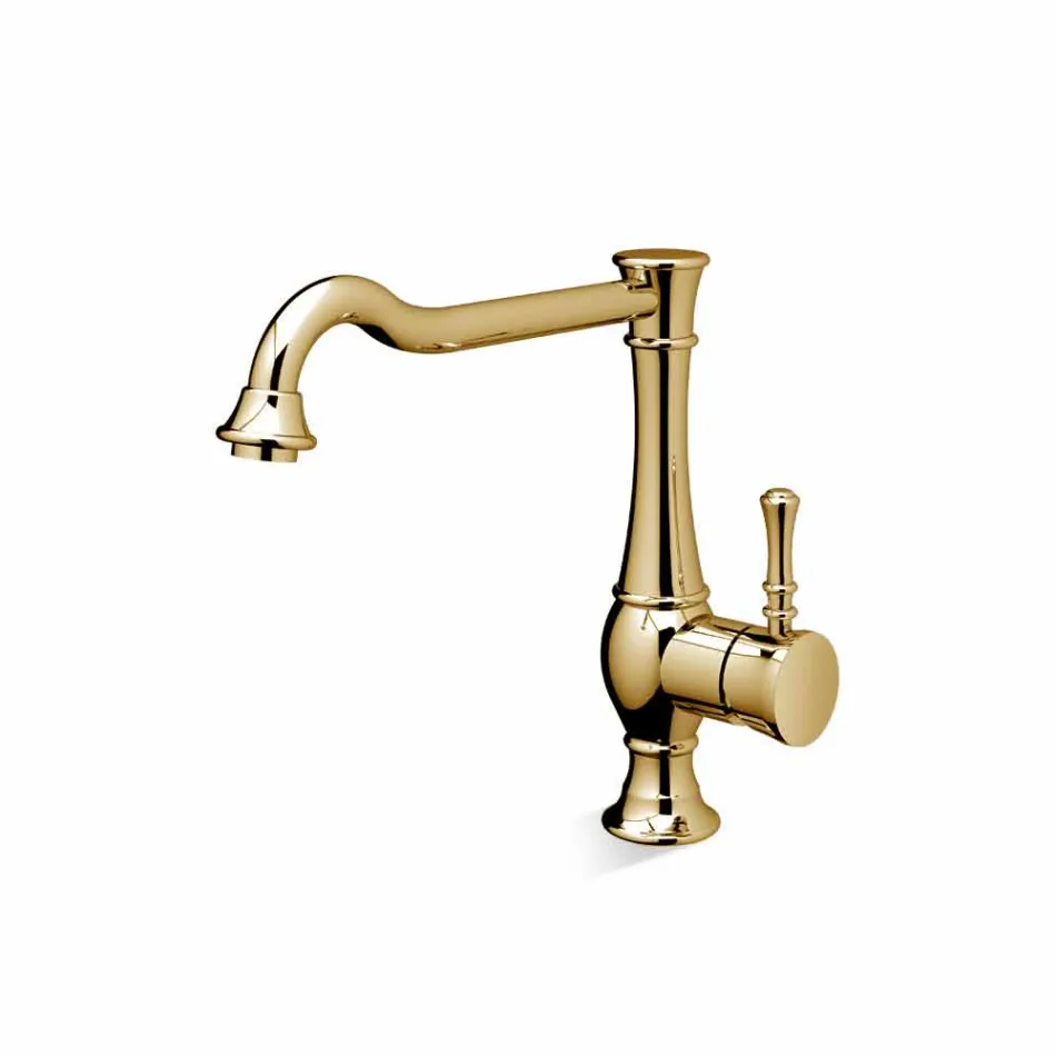Miscelatore per Lavabo con Canna Alta Girevole Made in Italy - Neno Viadurini