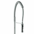 Miscelatore per Lavabo Cucina in Ottone con Doccetta Made in Italy - Kalimo Viadurini