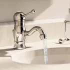 Miscelatore per Lavabo in Ottone Cromato Alto 150 mm Made in Italy - Binsu Viadurini