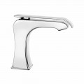 Miscelatore per Lavabo in Ottone Cromato Moderno Made in Italy - Bonina