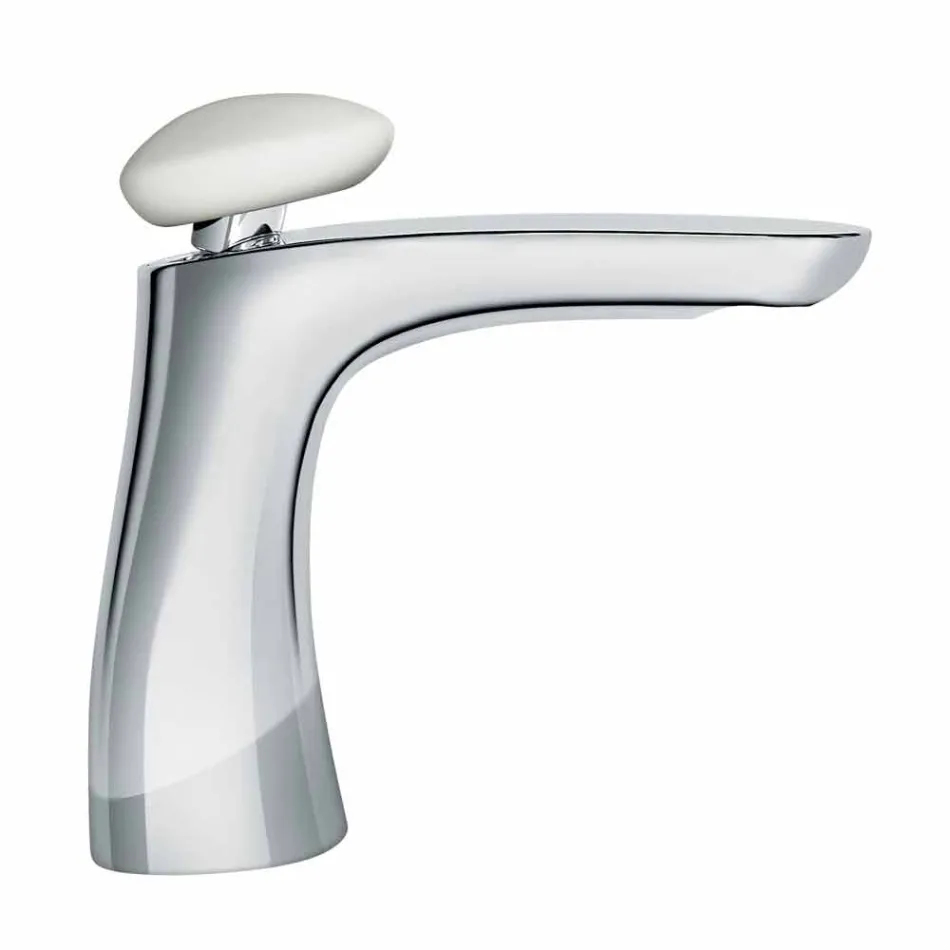 Miscelatore per Lavabo in Ottone Design Moderno Made in Italy - Besugo Viadurini