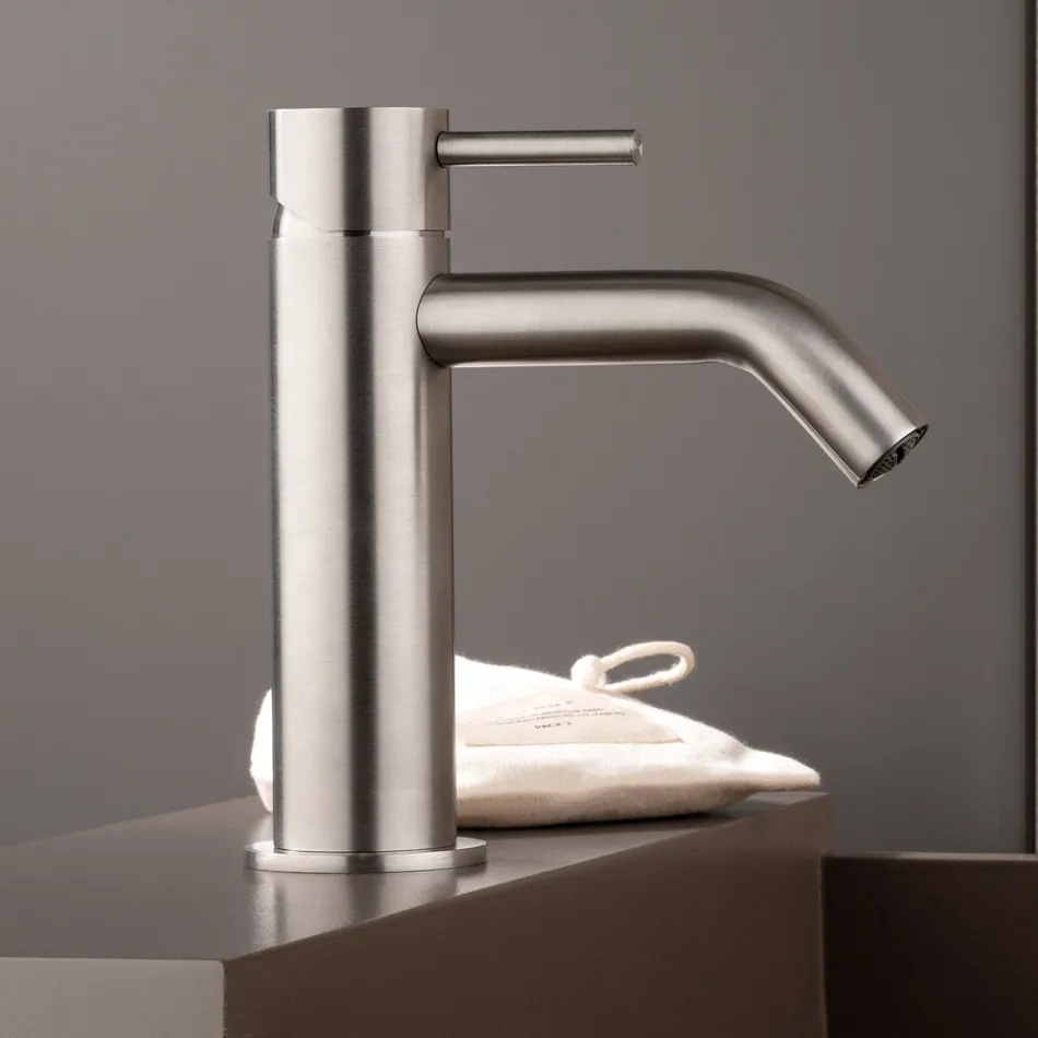Miscelatore per Lavabo Senza Scarico in Acciaio Inossidabile AISI 316L - Artigli Viadurini
