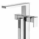 Miscelatore Per Vasca da Bagno a Pavimento Moderno Made in Italy - Pirio Viadurini