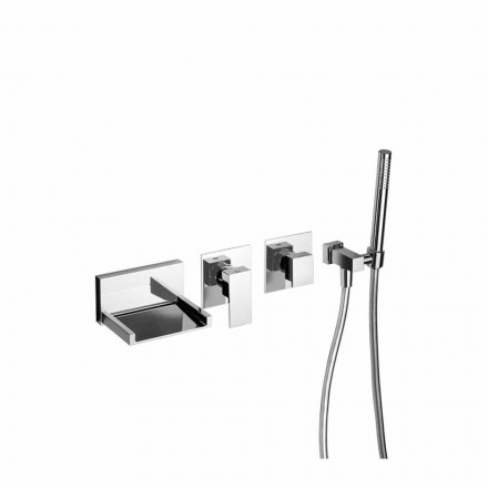 Miscelatore Vasca da Bagno a Incasso con Kit Doccia Made in Italy - Bibo Viadurini