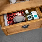Mobile da Bagno da Terra Realizzato in Teak con Due Cassetti - Frangipani  Viadurini