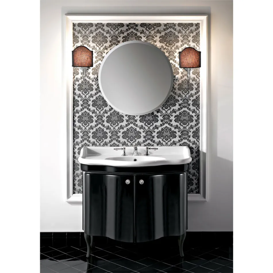 Mobile Moderno a Due Ante Laccato Lucido Made in Italy - Candy Viadurini