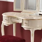 Mobile Pettiniera in Legno con Cassetti e Specchio Made in Italy - Luxury Viadurini