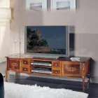 Mobile Porta Tv Classico in Legno con Intarsi Made in Italy - Katerine Viadurini