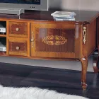 Mobile Porta Tv Classico in Legno con Intarsi Made in Italy - Katerine Viadurini