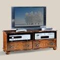 Mobile Porta Tv Classico in Legno di Noce di Lusso Made in Italy - Prince