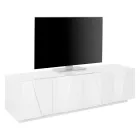 Mobile Porta Tv da Soggiorno con 4 Ante in Melaminico Made in Italy - Naditza Viadurini