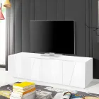 Mobile Porta Tv da Soggiorno con 4 Ante in Melaminico Made in Italy - Naditza Viadurini