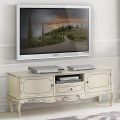 Mobile Porta Tv in Legno con Gambe Stile Classico Made in Italy - Chantilly