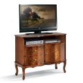 Mobile Porta Tv in Legno di Noce Stile Classico Made in Italy - Elegant