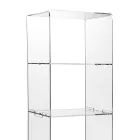 Mobile Vetrina Plexiglass Trasparente Design Italiano 4 Ripiani - Raganella Viadurini