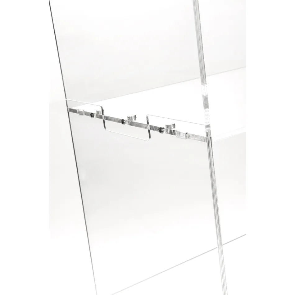 Mobile Vetrina Plexiglass Trasparente Design Italiano 4 Ripiani - Raganella Viadurini