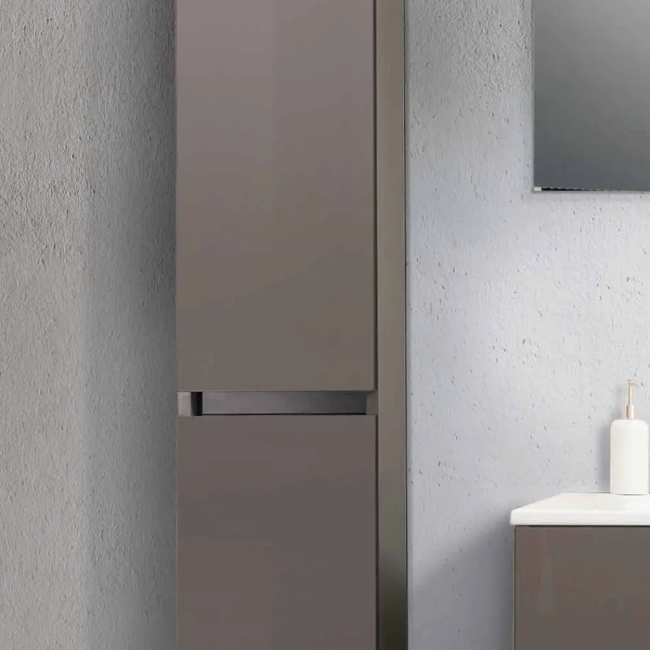 Mobili Arredo Bagno Sospesi in Mdf Laccato Made in Italy – Becky Viadurini