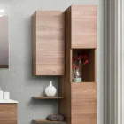 Mobili Bagno Sospesi di Design in Melaminico Olmo Noce – Becky Viadurini