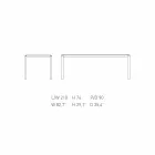 My Home Bebop tavolo di design marmo bianco H74xL210cm made in Italy Viadurini