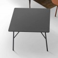 Tavolino in MDF grigio antracite di design Mek made in Italy