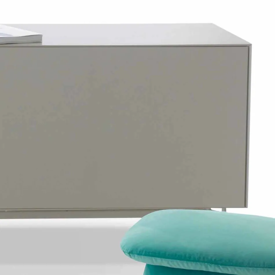 My Home Mirage madia di design in MDF laccato H71xL210cm made in Italy Viadurini