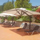 Ombrellone da Giardino in Alluminio Bianco o Antracite 300x200 cm - Lapillo Viadurini