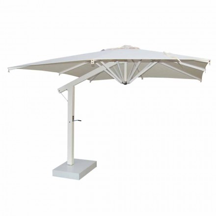 Ombrellone da Giardino in Alluminio Bianco o Antracite 300x200 cm - Lapillo Viadurini