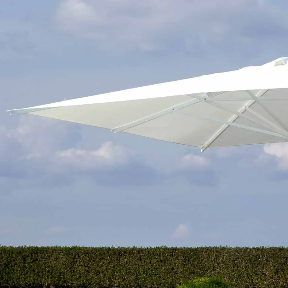 Ombrellone da Giardino in Tessuto Acrilico e Alluminio Made in Italy - Solero Viadurini
