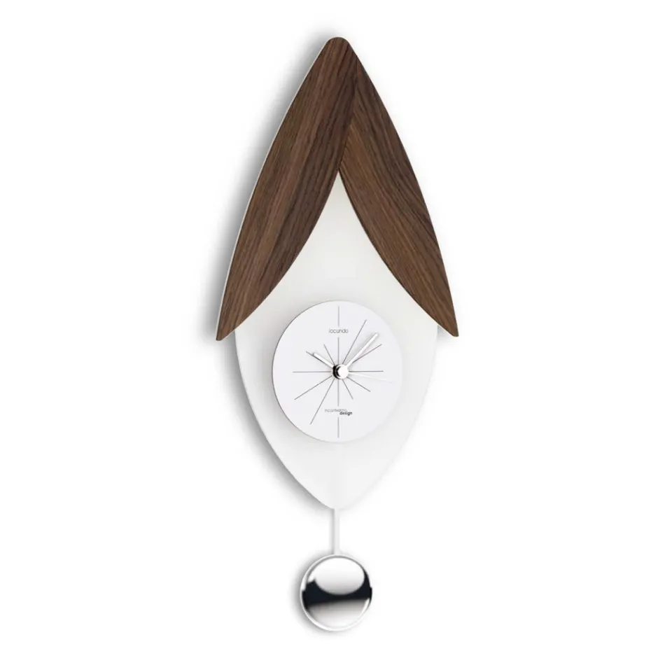 Orologio con Pendolo in Metacrilato Bisatinato Made in Italy - Great Viadurini