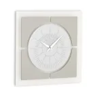 Orologio da Muro in Metacrilato e Cornice in Lino Made in Italy - Battito Viadurini