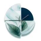 Orologio da Muro Metacrilato Stampato e Forme Geometriche Made in Italy - Lumea Viadurini