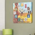 Orologio da parete 50x50 cm  finitura ruggine Jerry