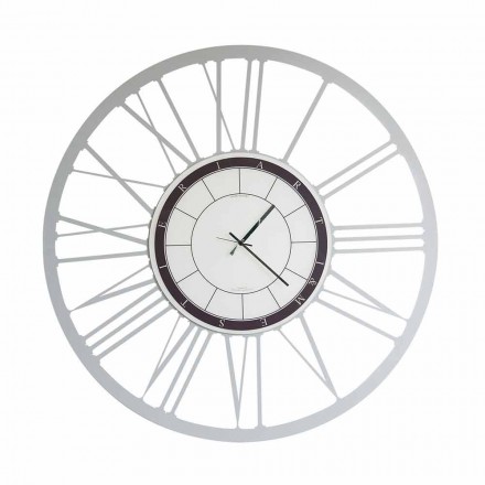 Orologio da Parete di Grande Dimensioni Moderno in Ferro Made in Italy – Einar Viadurini