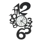 Orologio da Parete in Ferro Design Grande con Numeri Esterni - Acquarius Viadurini
