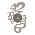 Orologio da Parete in Ferro Design Grande con Numeri Esterni - Acquarius Viadurini
