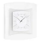 Orologio da Parete in Metacrilato Trasparente e Bisatinato Made in Italy - Glad Viadurini