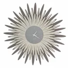 Orologio da Parete Moderno a Forma di Raggiera in Ferro Made in Italy - Fuoco  Viadurini
